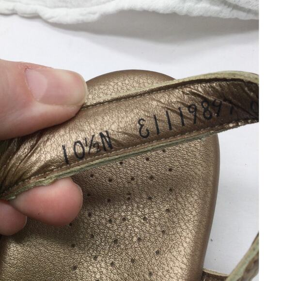 SAS Suntimer Heeled Leather Sandal Womens 10.5 N Comfort Shoe New - Picture 8 of 8